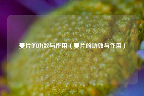 麦片的功效与作用（麦片的功效与作用）