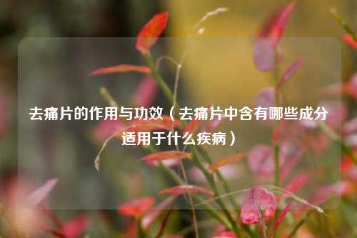 去痛片的作用与功效（去痛片中含有哪些成分适用于什么疾病）