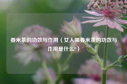 姜米茶的功效与作用（女人喝姜米茶的功效与作用是什么?）