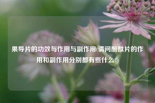 果导片的功效与作用与副作用(请问酚酞片的作用和副作用分别都有些什么?)